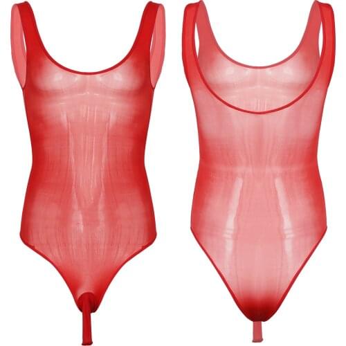 Sexy Baby Doll Erotic Teddies Bodysuits Mesh Sissy Lingerie For Men Sleeveless Nightwear Costumes Porno Sex Clothing Underwear