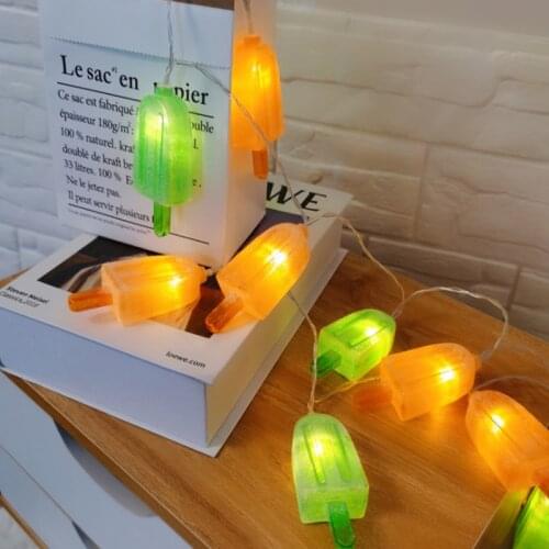 LED Popsicle Color Light String Battery Box Holiday Party Interior Decoration