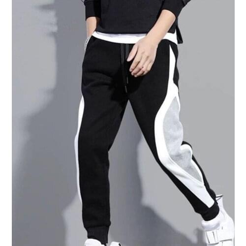 Warm Great Multi Pocket Drawstring Sweatpants Long Autumn Pants Loose for Outdoor