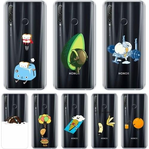 TPU Back Cover For Huawei Honor 8S 8A Pro V20 Soft Silicone Funny Avocado Banana Phone Case For Huawei Honor 10i 20i 20 Lite Pro