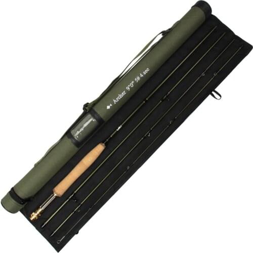 3/4/5/8 WT Fly Fishing Rod 7.5/8.3/ 9FT Fast Action 36T Carbon Fiber (IM10) Fly Fishing Rod with Cordura Tube