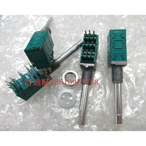 [VK] ALPS original imported potentiometer 5 Union 203D 20K with 40-bit stepping handle length 33.5mm