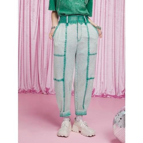 IRINACH435 Spring Summer 2021 Original Design New Arrivals Vintage Denim Trousers Jeans Women