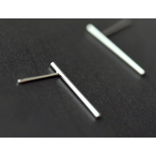 925 Sterling Silver Geometric Stud Earrings For Women Sterling-silver-jewelry For Wedding Pendientes eh413
