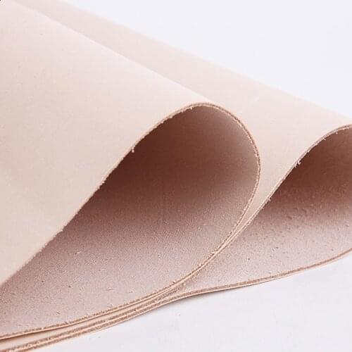 1.0mm 1.5mm2.0mm 4.0mm Genuine Leather Fabric Vintage Cowhide Vegetable Tanned Leather Crafts Real CowHide Tan Full Grain Pieces