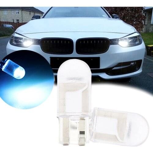 10PCS T10 W5W WY5W 168 501 192 2825 COB LED Car Wedge Parking Light Side Door Bulb Instrument Lamp Auto License Plate Lights