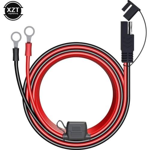 16AWG 4FT 6FT 10FT 12V Ring Terminal SAE to O Ring Connecters Extension Cord Cable Connector for Battery Charger Maintainer