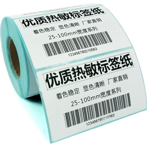 2 Rolls 90x 60mm (W x H) direct thermal label Roll of 500 stickers blank printable shipping label rolls