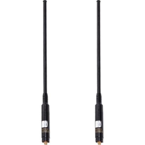 2PCS Harvest RH-660S SMA-Female VHF UHF Dual Band Telescopic Antenna RH660S for Baofeng UV-5R BF-888S UV-82 UV-9R Walkie Talkie