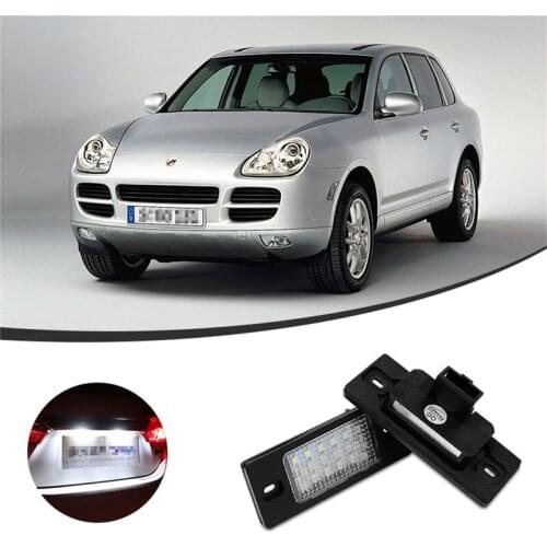 2pcs No Error SMD LED Number License Plate Light Lamp White For VW Touareg Bora Golf 4 Golf 5 Passat B5.5 Tiguan Accessories