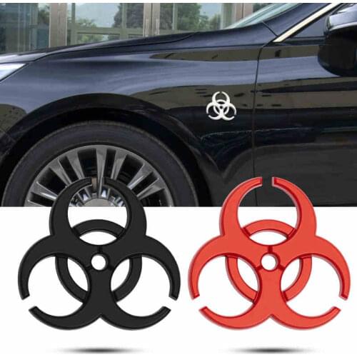 3D Metal Badge Car Sticker Emblem Tail Decals Auto Accessories For Benz Audi Honda Volvo Mazda NissanFord Resident Evil Umbrella