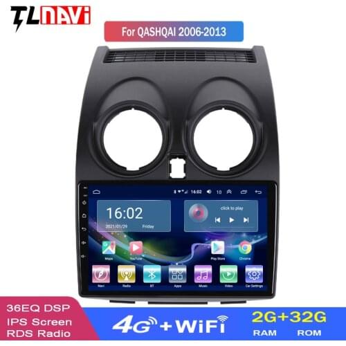 4G LTE 2G RAM Android 10 Car Audio Player GPS Navigation 9 Inch For Nissan Qashqai 2006-2013
