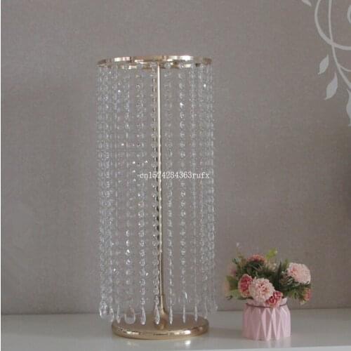 5pcs Crystal Vase Flower Stand Wedding Centerpiece Table Decor Road Lead Wedding Stand Home Decoration