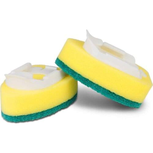 8Pcs Dishwand Refill Replacement Heads Sponge Brush Dish Scrubber Pads for Kitchen Sink JA55