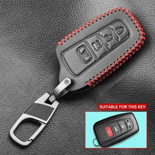 Car Styling Accessories Smart Key Buttons Fob 4 Remotes Cover Case For Toyota Corolla Camry Prius Prado For Rav4 C HR 2018