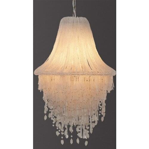 American retro crystal chandelier simple European French bedroom living room club hotel creative jellyfish chandelier