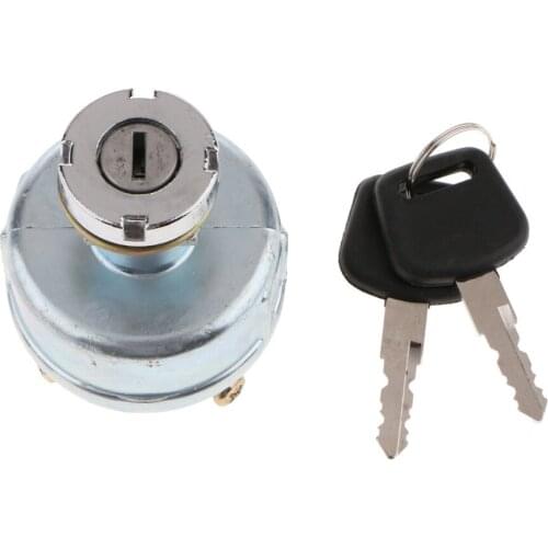 Car Boat Forklift Tractors 2 Position Ignition Switch Key Starter with 2 Key