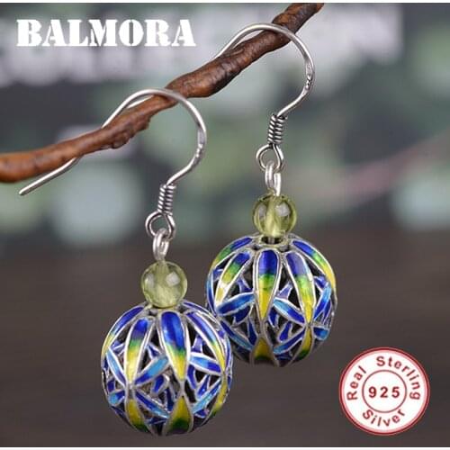 BALMORA Women's Silver Earrings