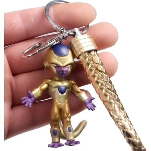 Random Send Dragon Ball Z Figures Fashion Cartoon Anime FRIEZA Series Keychain Gold FREEZER Model Toys Dolls Child Birthday Gift