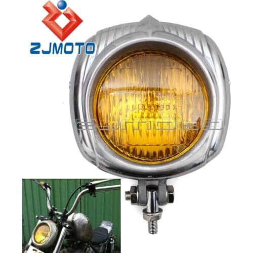 Cafe Racer Electroline Bronze Headlight Vintage Headlight For Harley Honda Yamaha Cafe Racer Chopper Bobber Head Lamp