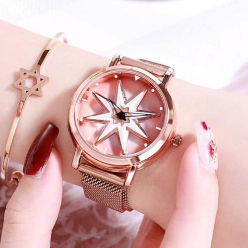 Women Watches Fashion Starry Sky Ladies Luxury Women Watches Stainless Mesh Quartz Wrist Watch Relogio Feminino Zegarek Dams