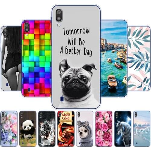 For Samsung M10 Cases On Galaxy M10 Soft TPU Silicon Back Phone Cover For Samsung Galaxy M10 M105f Case Protective Bumper Coque
