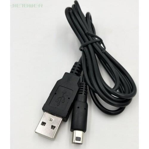 Black 1.2M For Nintendo 3DS DSi NDSI XL LL Data Sync Charge Wire Charging USB Cable Lead Charger 500pcs/lot