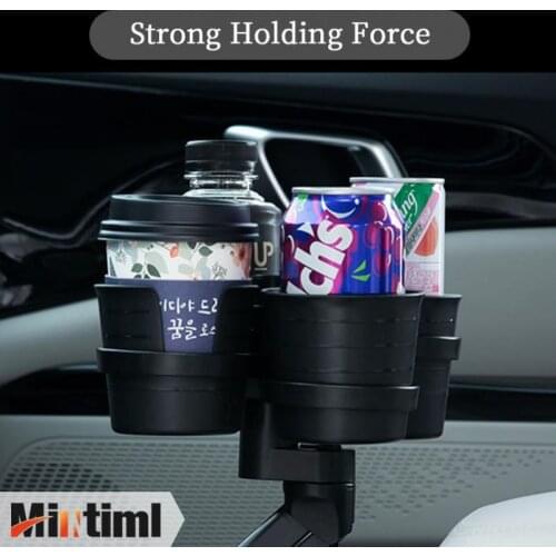 Mintiml Cup Holder Expander Adapter Universal Car Phone Drink Bottle Stand Rack Adjustable ABS Creative Design Auto Accessories
