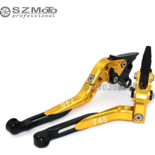 For DUCATI 748 1999 - 2002 2001 2000 Motorcycle Accessories Folding Extendable Adjustable Brakes Clutch Levers CNC