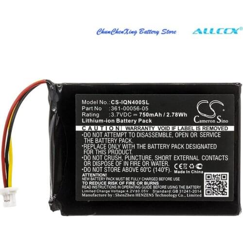 Cameron Sino 750mAh Battery for Garmin Nuvi 40, 40LM, Nuvi 52, 52LM, 56LMT,66LM,68LMT,2689LMT,2689LMT 6-inch, NOTE the connector