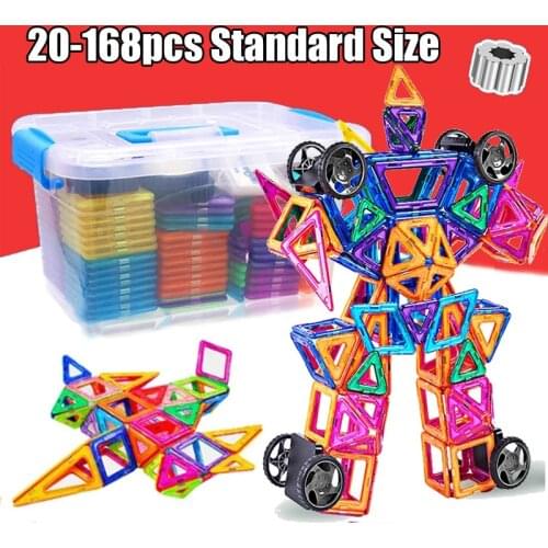 3D Magnetic Construction Set Magnetic Building Blocks Magnet Designer Educational Toys for Children Gifts