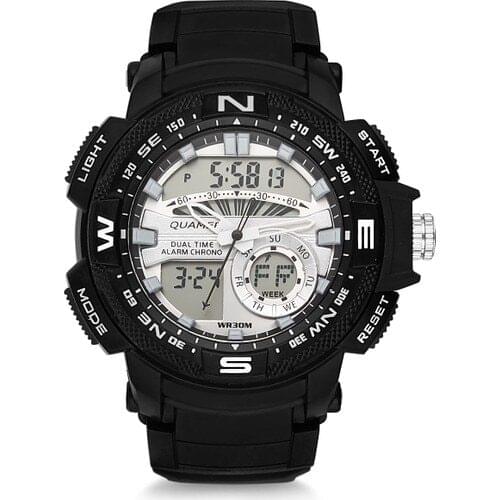 Quamer QMR1023-01 Men Wristwatch Clock