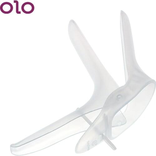 OLO Plastic Sex Machine Voyeuristic Device Expansion Vaginal Colposcopy Anal Speculum Sex Toys for Women Medical Themed Toys