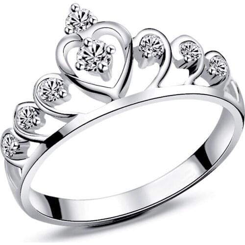 OMYFUN Rings With Cubic Zirkonia For Women