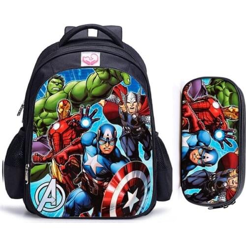 Disney Brand Super Hero Hulk Children School Bags Orthopedic Backpack Kids School Boys Girls Mochila Infantil Catoon Bags 16inch