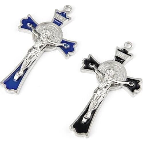 Cross Pendant Jesus Portrait Pendant Catholic Gift Made in Zinc Alloy 2020 New Style Order To Send Exquisite Gift MENG MING