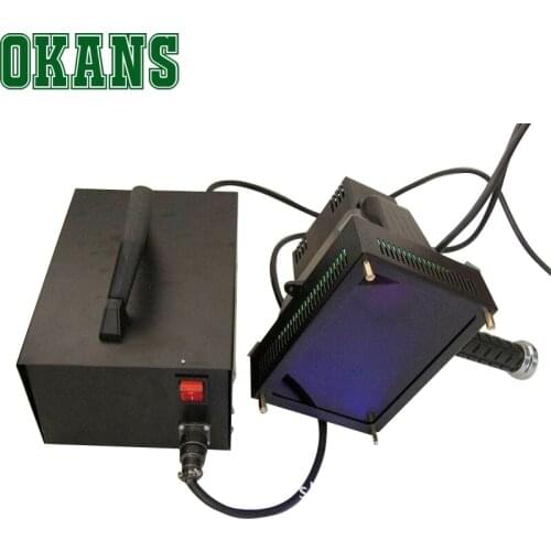Hand-Held UV Curing Lamp Portable 250W Quartz Plate Installed UV GEL Curing Lamps Black