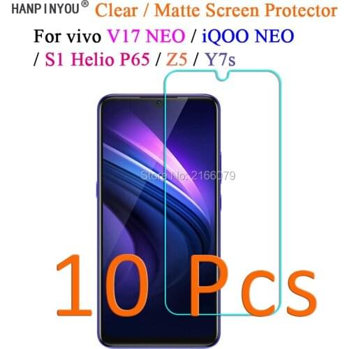 10 Pcs/Lot HD Clear / Anti-Glare Matte Screen Protector For vivo V17 NEO / iQOO NEO / S1 P65 / Z5 / Y7s Protective Film Guard