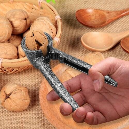 Heavy Duty Shell Cracker Double-clip Convenient Walnut Opener Adjusting For Small To Large Pecan Walnuts Hazelnuts Almonds