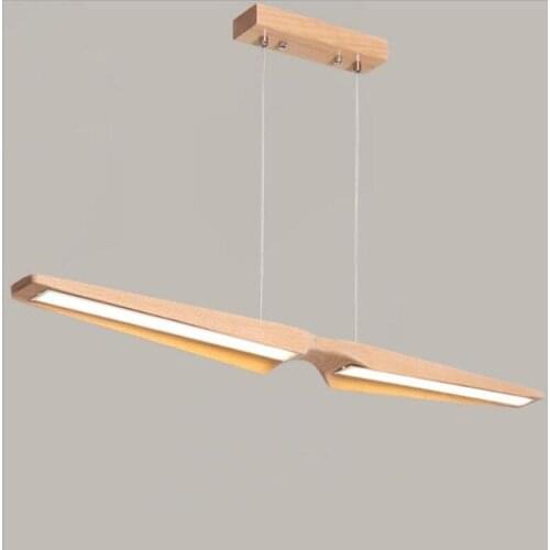 Nordic Simply Led Creative Restaurant Wooden Led Chandelier Art Bar Cafe Hanging Light Modern Designer Studio Office Light