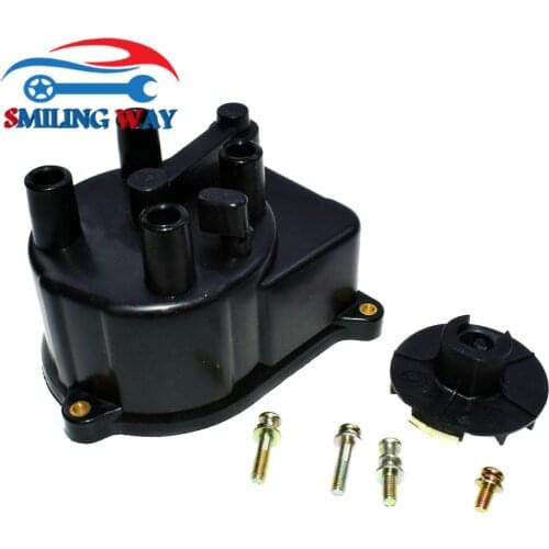 SMILING WAY# Distributor Rotor & Cap For Honda Accord Civic CR-V CRV Acura Integra EL Civic del Sol OE# 30102P54006,30103P08003