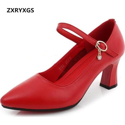 2020 New Autumn Pointed Noble Elegant Fashion Shoes Woman High Heel Shoe Rhinestone Genuine Leather Women Shoes Shoes Size 32-40