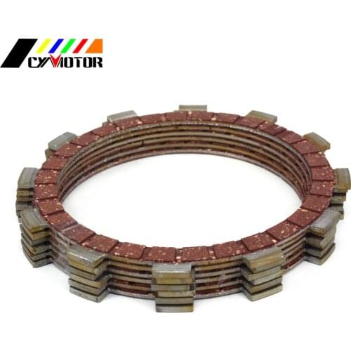 6PCS Motocycle Clutch Friction Plates Disc Set For YAMAHA XG250 XT250 XT250X YFM25R YFM25RSE YFM25RSE2 YFM25RSP
