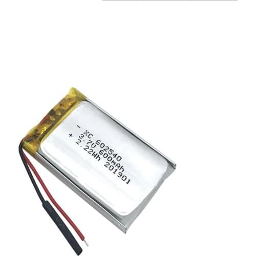602540 Easylander 3.7V 600mAh Rechargeable li-Polymer Battery For MIO MiVue 358 388 ortable set-top box DVR MP3 toys