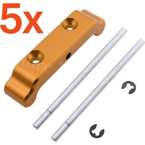 5pcs Aluminum Susp Hinge Pin Holder(Not Suitable for Desert) Mount Plate For Himoto Tanto E10XB Buggy RC Car Parts of 31210