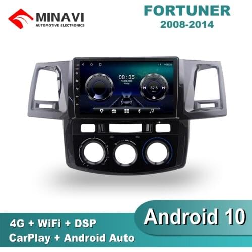 9'' IPS Android 9 Car Radio Multimedia TOYOTA HILUX FORTUNER VIGO 2007-2015 Manual GPS Navigation Navi Player Auto Stereo WIFI