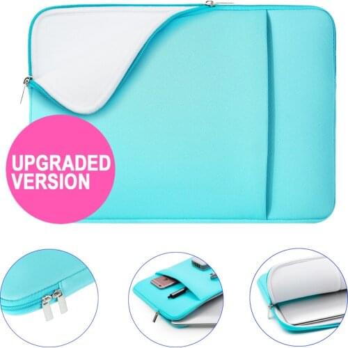 Rainyear Laptop Sleeve Notebook Case Pocket Tablet PC Bag For ASUS Dell Acero For Mackbook Air iPad 11 13 14 15 15.6 inch Blue