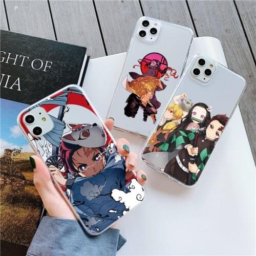 Demon Slayer Anime TPU Case For Xiaomi Redmi 9A 7A 8A Note 9 8 Pro 9s 8T 5 6 7 Mi A3 A2 A1 8 9 10 Lite SE 9T CC9 CC9E Coque Case