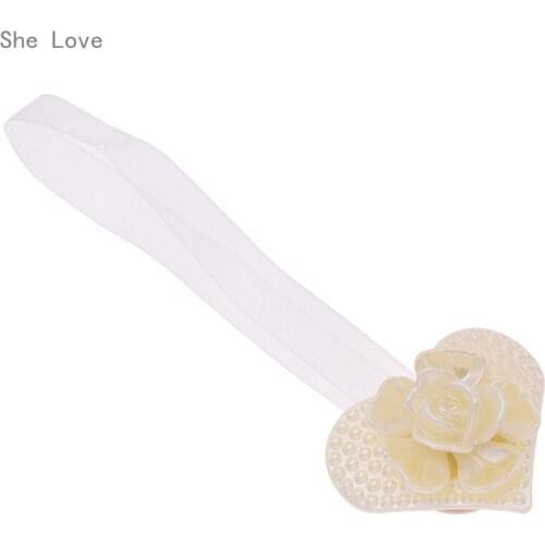 Chzimade Heart Shaped Flower Curtain Tieback Curtain Holdback Home Curtains Accessories