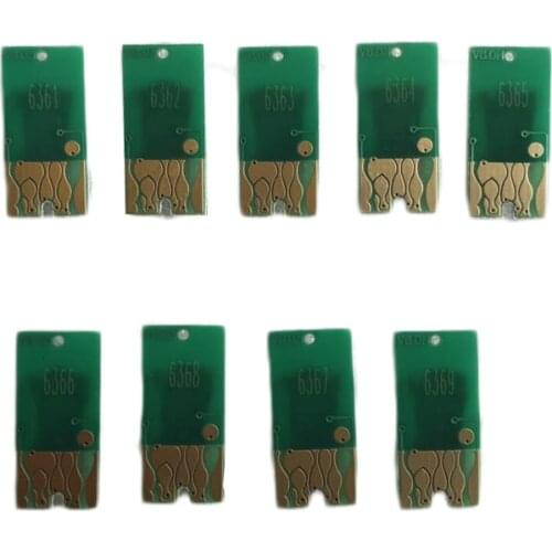 CISSPLAZA 9pcs 700ml T6361 - T6369 chip ink cartridge chip for epson 7890 9890 pro7890 pro9890 used on ciss or cart